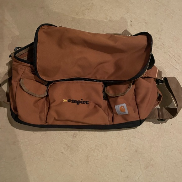 Carhartt Tan Messenger Bag with Black Trim